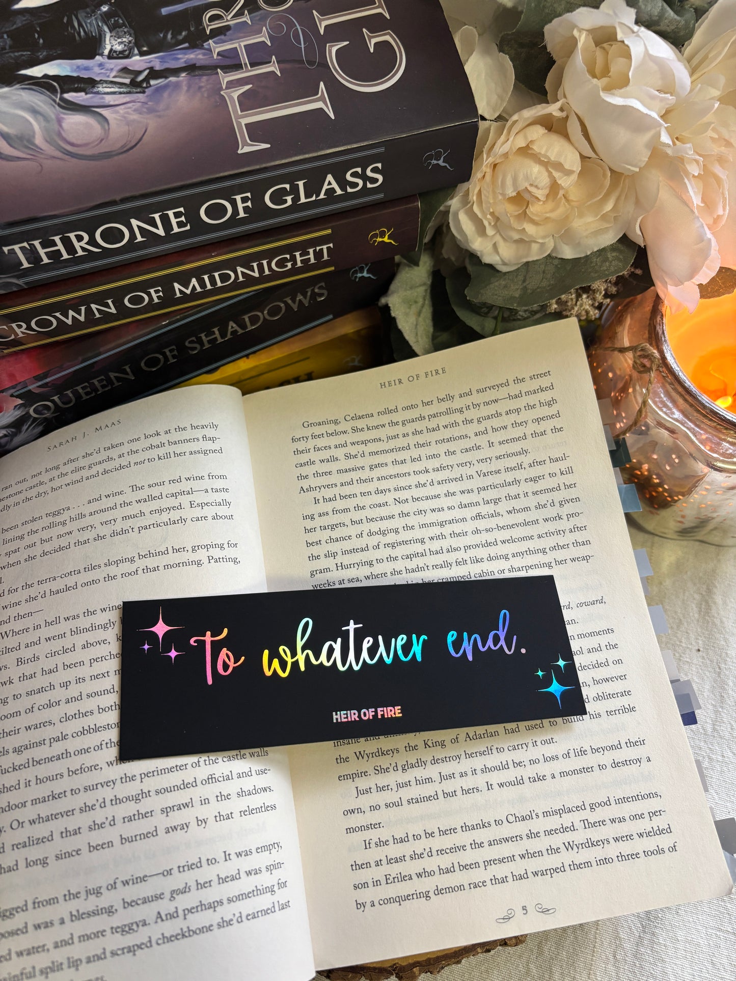To Whatever End Bookmark - Inspirational Quote for Book Lovers