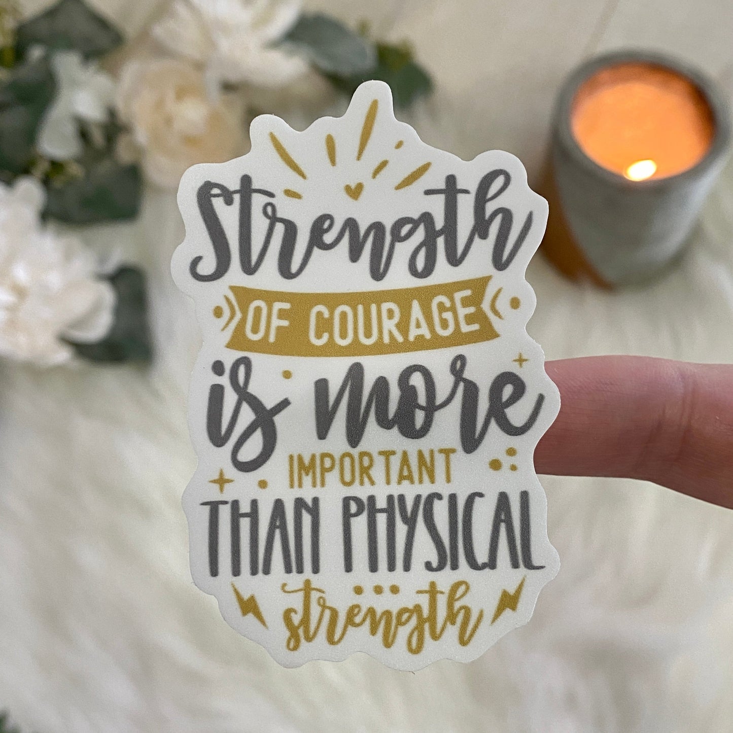 Fourth Wing Sticker | Strength Of Courage