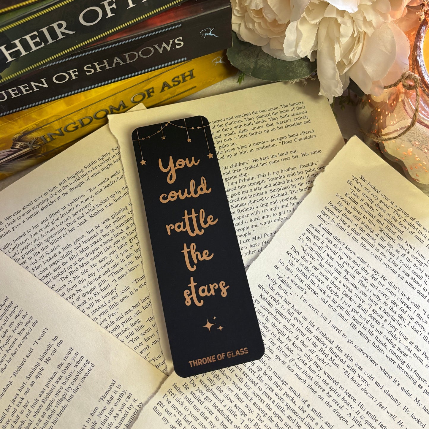 Rattle The Stars Bookmark - Throne of Glass Fandom Gift