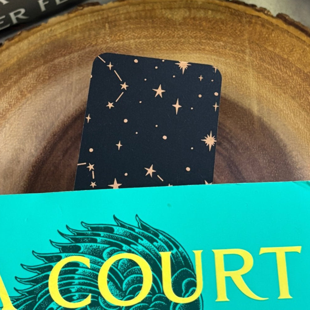 backside of bookmark is sticking out of closed book