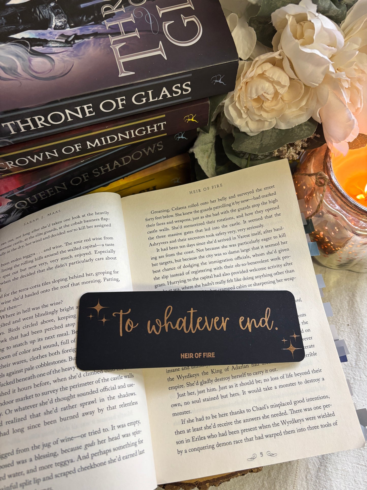 To Whatever End Bookmark - Inspirational Quote for Book Lovers