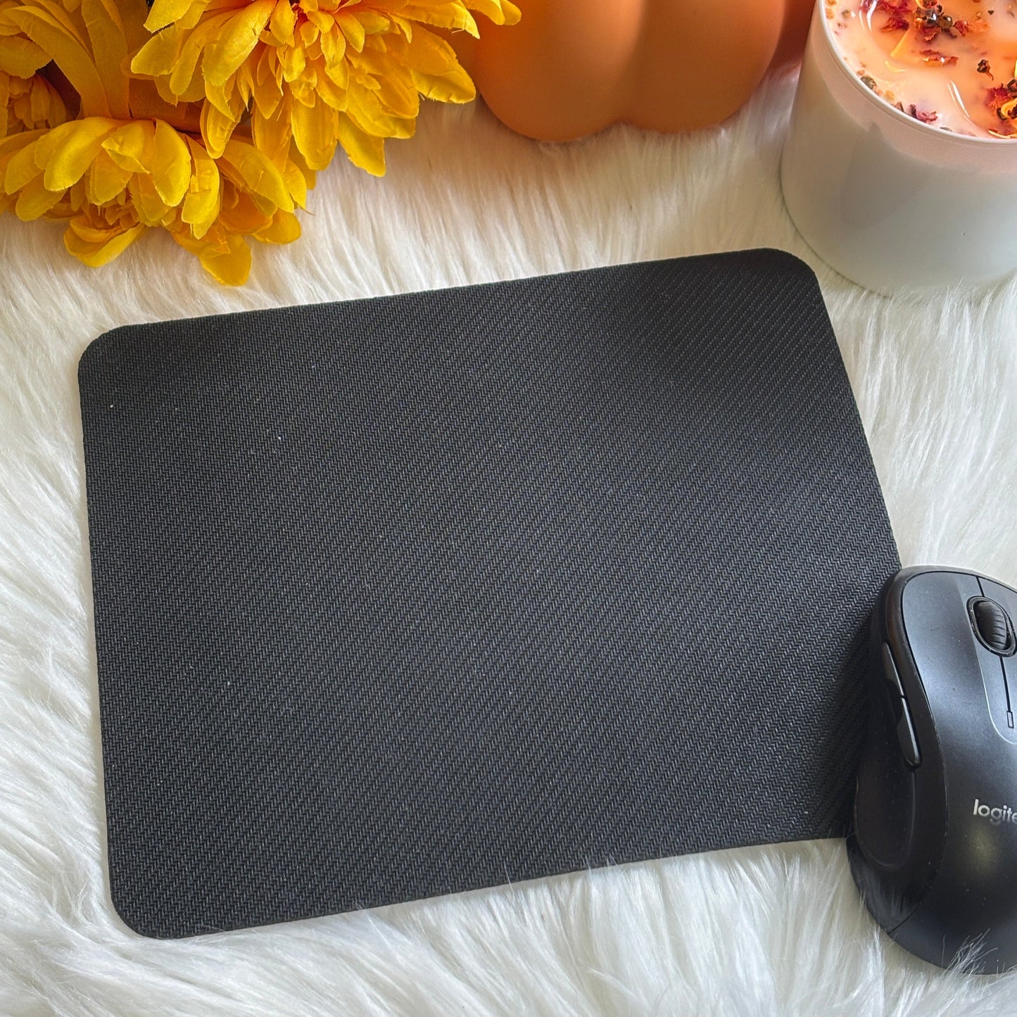 Cute Ghost & Book Mousepad | Perfect for Book Lovers | Pink - Book Addiction