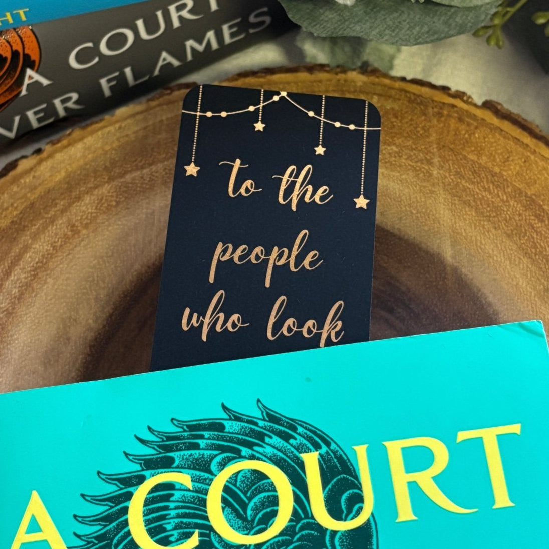bookmark is sticking out of closed book