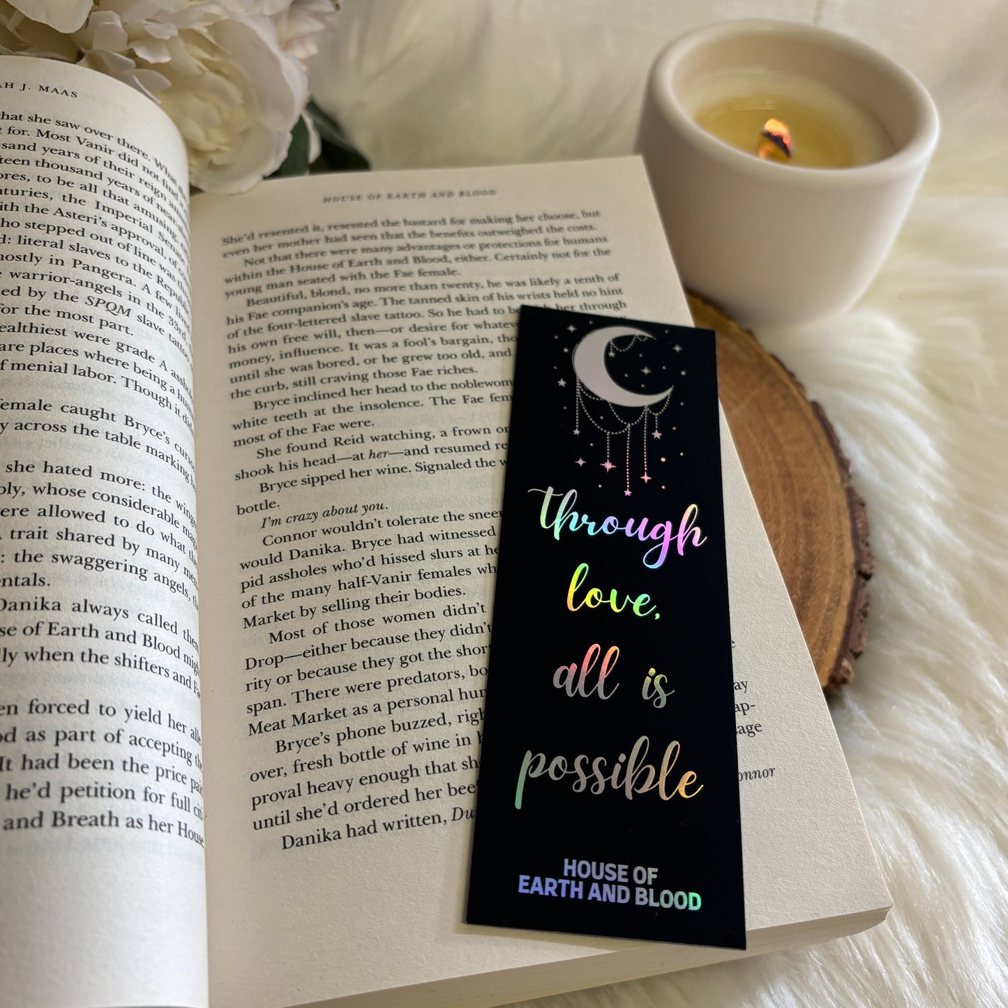 Through Love Bookmark - Sarah J Maas Gift