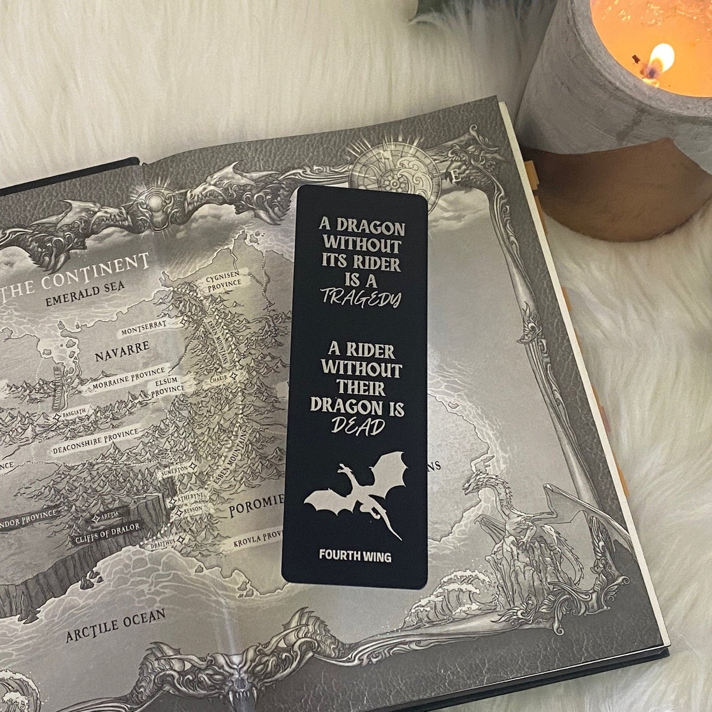 Fourth Wing Bookmark | Dragons & Riders