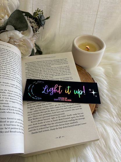 CC Bookmark | Light It Up | Holographic Foil