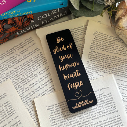 bookmark is laid out on loose book pages