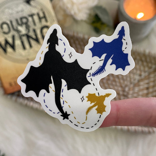 Fourth Wing Sticker | Mated Dragons