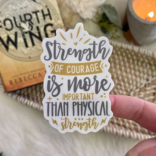 Fourth Wing Sticker | Strength Of Courage