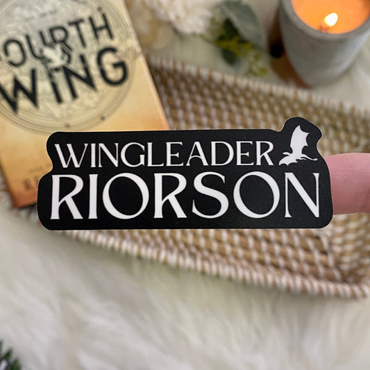 Fourth Wing Sticker | Wingleader Riorson