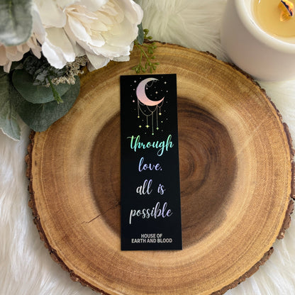 CC Bookmark | Through Love | Holographic Foil