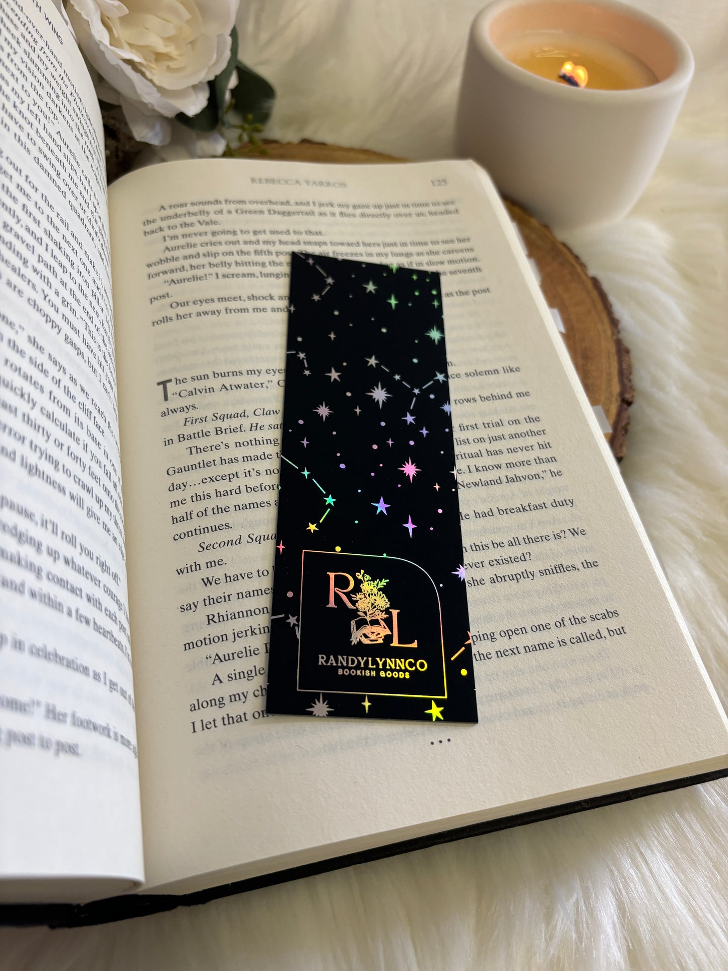 Fourth Wing Bookmark | Dragons & Riders | Holographic Foil