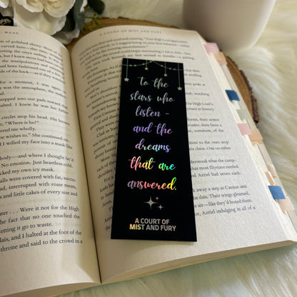 ACOTAR Bookmark | To The Stars Who Listen | Holographic Foil