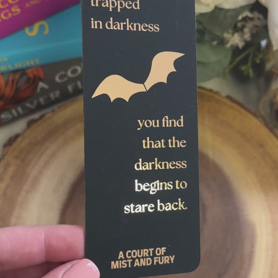 video showing the sheen of the bookmark as well as the back side