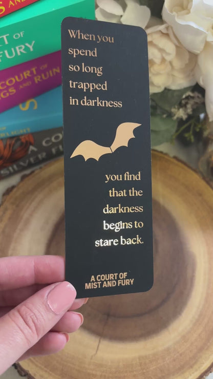 video showing the sheen of the bookmark as well as the back side